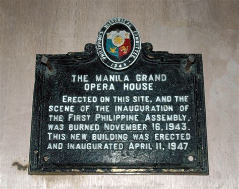 manila grand opera|History of The Manila Grand Opera House .